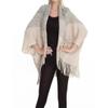 Vsadsau Women Knitted Cardigan Lady Loose Tassels Shawl Bat-Wing Sweater Coat Graduated Wrap pnnrk view 2