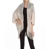 Vsadsau Women Knitted Cardigan Lady Loose Tassels Shawl Bat-Wing Sweater Coat Graduated Wrap pnnrk view 3