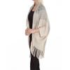 Vsadsau Women Knitted Cardigan Lady Loose Tassels Shawl Bat-Wing Sweater Coat Graduated Wrap pnnrk view 4