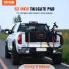 VEVOR Tailgate Bike Pad, 53" Truck Tailgate Pad Carry 5 Mountain Bikes, Tailgate Protection Pad with Reflective Strips and Tool Pockets, Tailgate Pad with Camera Opening for Mid-Size Pickup Trucks view 2