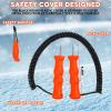 Gisafai 4 Pcs Retractable Ice Safety Picks Kits for ICES Fishing Skating Emergency Gear Accessories Portable Picks and Safety Whistle Tool Ice Spearing Equipment Winter Activities(Orange,Classic) view 2