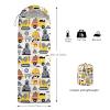 Axolotl Cartoon Construction Vehicles Sleeping Bag for Kids BoysLightweight Warm Cold Weather Sleeping Bags,Waterproof Portable Sleeping Bag for Camping Backpacking Outdoor Indoor 3-4 Seasons,Yellow view 3