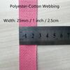 1 Inch Cotton Webbing for Bag Straps Rucksack Backpacks Luggage Cargo Strapping Arts and Crafts view 2