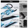 Vulken Tricep Rope Cable Attachment, 28.7 Inch & 22 Inch Two Lengths Built in One Pull Down Rope, Triceps Extension Straps Gym Equipment, Home Workout Handles for Resistance Bands, Blue Camo view 3