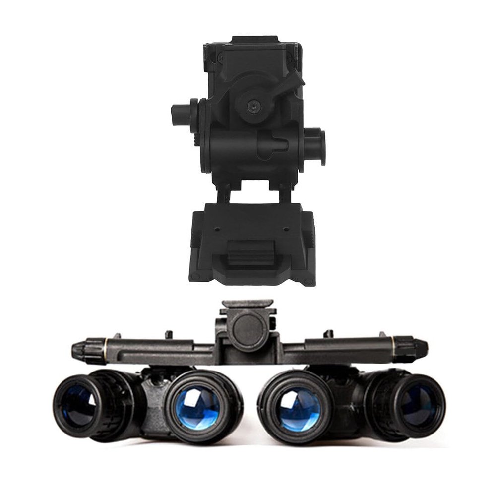 Aetheria Cosplay Dummy Night Vision Goggles with Night Vision Mount for PVS15/PVS18/GPNVG18, Four-Tube Binocular Night Vision Cosplay Prop-Black, Non-Functioning
