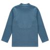 LiiYii Boys' Girls' Fleece Lined Undershirt Underwear Base Layer Tops Long Sleeve Thermal Compression Shirt Dark Blue 11-12 Years view 3