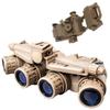 Aetheria Night Vision Goggles with Night Vision Mount for PVS15/PVS18/GPNVG18, Four-Tube Binocular Night Vision Cosplay Prop-Tan, Non-Functioning view 1