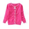 HYYSXBW Little Girl Knit Cardigan Sweater - Toddler Button Down School Uniforms Cardigan Sweaters (US, Age, 5 Years, 6 Years, Rose) view 1