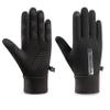 Essencedelight Winter Thermal Gloves Ski Gloves Touch Screen Work Gloves Sports Gloves for Outdoor Cycling Running Driving Hiking,Black Woman view 2