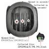 Wingswinmax Foldable Airsoft Target Tent Trap Slingshot BB Trap Net Auto Pop-up Shooting Target Tent BB Target Holder Case Thicker Material-Black view 2