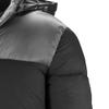 DGKaxiyaHM Men's Quilted Down Coat With Hood Waterproof Thicken Insulated Ski Jacket Winter Warm Padded Jacket With Zipper (X-Large,Black) view 3