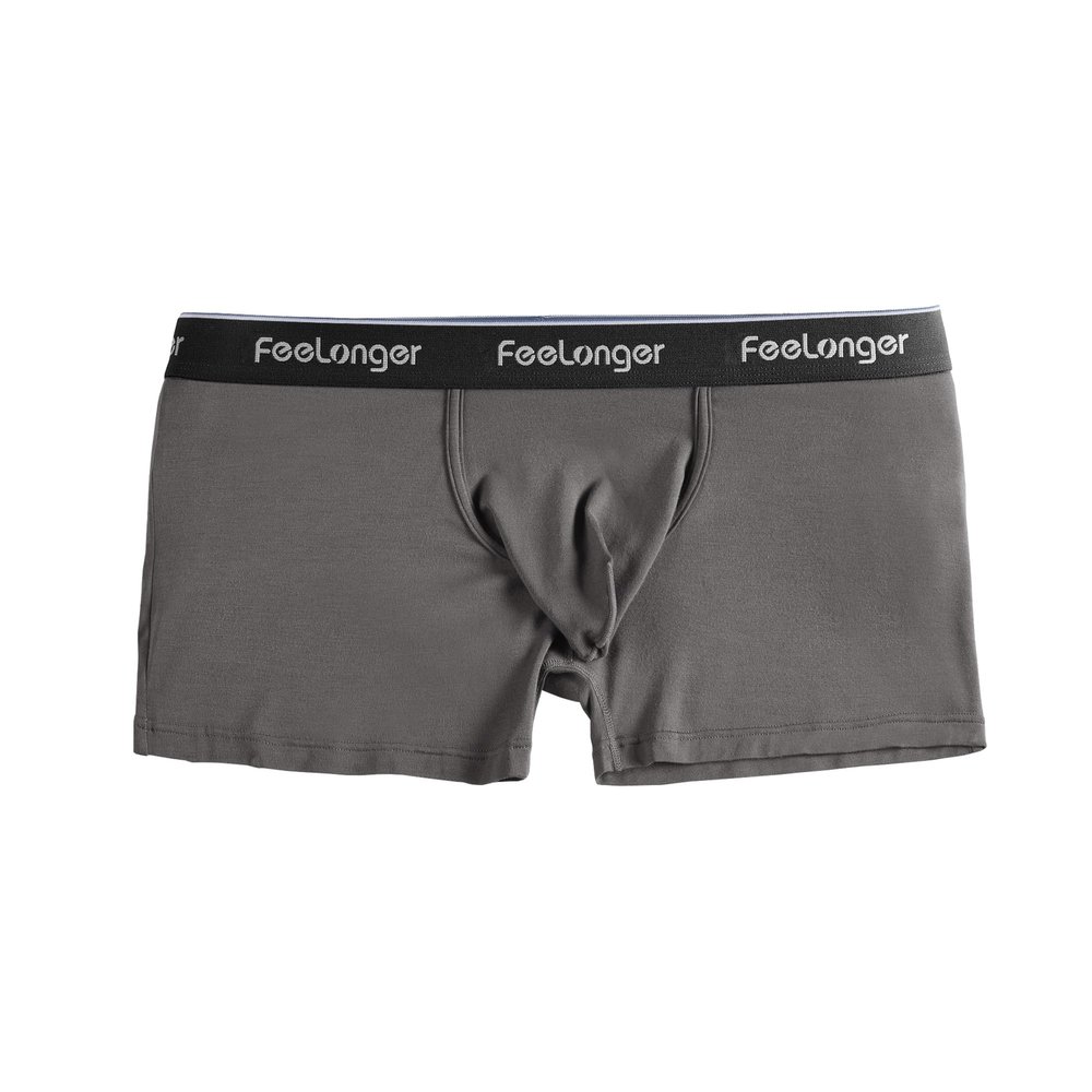 BMYALLEIB Big apple pouch Men's Underwear Comfortable Ultra Soft and Breathable Boxer Briefs (US, Numeric, 39, 42, Regular, Regular, Dark grey)