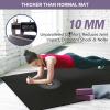 UMINEUX Large Yoga Mat for Men and Women - 6'x4'x10mm, Extra Thick Natural Rubber and TPE Fitness Mat for Home Gym Workout, Non-Slip, Eco Friendly Exercise Mat for Yoga, Pilates and Home Workout view 3