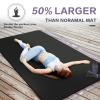 UMINEUX Large Yoga Mat for Men and Women - 6'x4'x10mm, Extra Thick Natural Rubber and TPE Fitness Mat for Home Gym Workout, Non-Slip, Eco Friendly Exercise Mat for Yoga, Pilates and Home Workout view 4