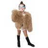 Children Winter Faux  Coat Kids Baby Girls Jacket Windproof Thick Warm Outerwear Clothes (Khaki, 5-6 Years) view 1