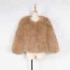 Children Winter Faux  Coat Kids Baby Girls Jacket Windproof Thick Warm Outerwear Clothes (Khaki, 5-6 Years) view 3