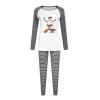 Buddhi 2023 Christmas Pajamas Sets for Women Snowman Print Long Sleeve Soft Sleepwear 2 Piece Pjs Joggers Nightwear Loung Sets Sleepwear Holiday Lounge Sets Fall Winter Warm Clothes Grey view 3