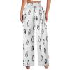 Ysidec Funny Penguin Snowflakes Women Lounge Pants Comfy Pajama Bottom Drawstring Sleepwear Long Pajamas Pants S view 3