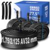 4 Pack 27.5 Mountain Bike Tube 27.5 x 1.75 1.95 2.0 2.1 2.125 Schrader Valve 32mm, Butyl Rubber 650B Bike Tube Replacement view 1