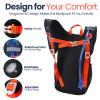Shinylin Kids Hydration Backpack with 1.5L Water Bladder Hiking Backpack Lightweight for Boys or Girls Children Biking Climbing Running Cycling(Classic,Purple) view 3