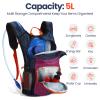 Shinylin Kids Hydration Backpack with 1.5L Water Bladder Hiking Backpack Lightweight for Boys or Girls Children Biking Climbing Running Cycling(Classic,Purple) view 4