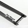 700C Carbon Rigid Fork Gravel Road Bike Fork Disc Brake 12 * 100mm Thru Axle Front Fork 1-1/2 Tapered with Shelf Hole view 4