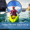 QANYEGN 108Cm Kayak Sails, Foldable Canoe Sail with Transparent Window,Downwind Wind Sail with Storage Bag, for Kayak Boat view 2