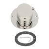 Kuuleyn Chain Deck Tube, Oval Hawse Pipe, 304 Stainless Steel Chain Deck Pipe with Rubber Gasket 6.32x4.47in Base 4.3x2.31in Hole Marine Yacht Accessories view 4