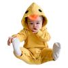 Newborn Baby Cute Animal Hooded 3D Frog Duck Jumpsuit Winter Long Sleeve Solid Romper Bodysuit (Yellow, 12-18 Months) view 1
