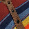 Mens Rainbow Cardigan Sweaters Striped Color Block Shawl Collar Sweatshirt Cable Knit Open Front Warm Lapel Outwear view 4
