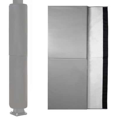 6 Feet Tall Round and Square Pole Pad, Wrap Around Pole & Post Padding, 2" Thick Heavy Duty Safety Pole Pads, Fits 2.5"- 6.5" Diameter Basketball Pole, Basement Pole, Playground Pole, Garage Pole etc.