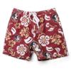 Wes and Willy NCAA Mens Floral Swim Trunks, Florida State Seminoles, Wine, XXXL view 1