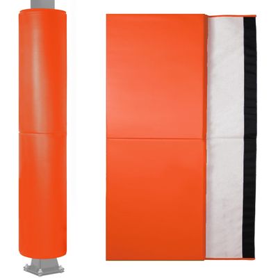 6 Feet Tall Round and Square Pole Pad, Wrap Around Pole & Post Padding, 2" Thick Heavy Duty Safety Pole Pads, Fits 2.5"- 6.5" Diameter Basketball Pole, Basement Pole, Playground Pole, Garage Pole etc.