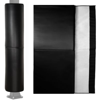 6 Feet Tall Round and Square Pole Pad, Wrap Around Pole & Post Padding, 2" Thick Heavy Duty Safety Pole Pads, Fits 2.5"- 6.5" Diameter Basketball Pole, Basement Pole, Playground Pole, Garage Pole etc.