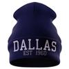 Printbox Originals Dallas Football 1960 Beanie Hat, Dallas Hat for Men & Women, Embroidered Dallas Gifts Navy Blue view 2