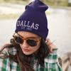 Printbox Originals Dallas Football 1960 Beanie Hat, Dallas Hat for Men & Women, Embroidered Dallas Gifts Navy Blue view 3