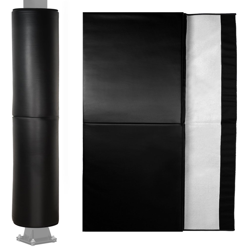 6 Feet Tall Round and Square Pole Pad, Wrap Around Pole & Post Padding, 2" Thick Heavy Duty Safety Pole Pads, Fits 2.5"- 6.5" Diameter Basketball Pole, Basement Pole, Playground Pole, Garage Pole etc.