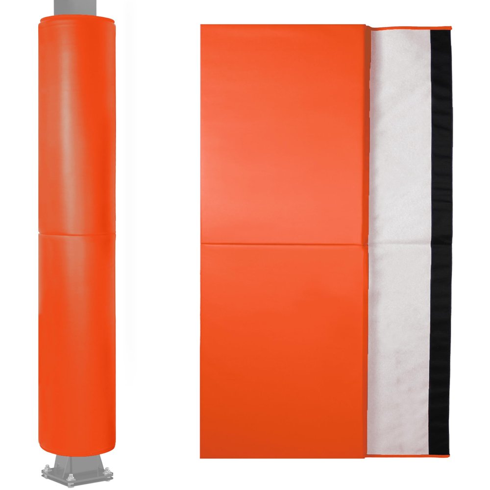 6 Feet Tall Round and Square Pole Pad, Wrap Around Pole & Post Padding, 2" Thick Heavy Duty Safety Pole Pads, Fits 2.5"- 6.5" Diameter Basketball Pole, Basement Pole, Playground Pole, Garage Pole etc.