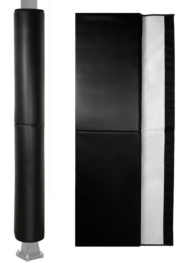 6 Feet Tall Round and Square Pole Pad, Wrap Around Pole & Post Padding, 2" Thick Heavy Duty Safety Pole Pads, Fits 2.5"- 6.5" Diameter Basketball Pole, Basement Pole, Playground Pole, Garage Pole etc.