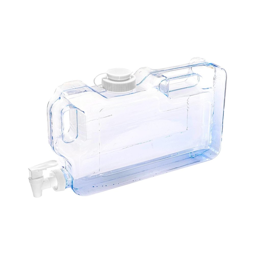 Water Containers Water Jug with Faucet No Leakage with Lid and Handle, Water Storage Carrier Water Tank for Emergency, Hiking, 4L