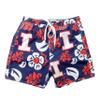 Wes and Willy NCAA Mens Floral Swim Trunks, Illinois Fighting Illini, Midnight, XL view 1