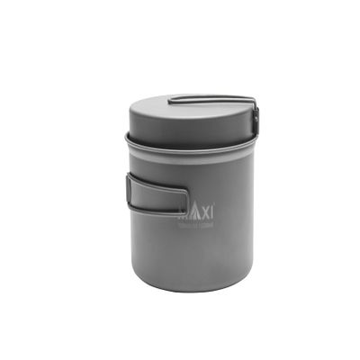Titanium 1600ml Pot with Frying Pan Lid - Ultralight, Durable Cooking Combo for Outdoor Adventures!