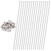 100PCS 13G Bicycle Curved Stainless Steel Spoke with Nipples, 100mm-305mm Mountain Bike/Road Bike Spoke Belt Suitable for Most Bicycles (Size : 260mm) view 1