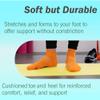 BambooMN Unisex Quarter Socks Made of Rayon from Bamboo - Orange Golden Creamsicle - 4 Pairs - Medium view 3
