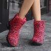 HINDOLA Winter Snow Boots for Women Faux Fur Waterproof Cold-Resistant Warm Boots Walking Hiking Booties Ladies Cozy Short Boots Outdoor view 2