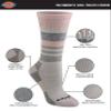 Dickies Women's Dri-Tech Fashion Moisture Control Crew Socks, Available in S-XL (5, 6, 12 Pairs), Grey Mountain (6 Pairs), Medium view 3
