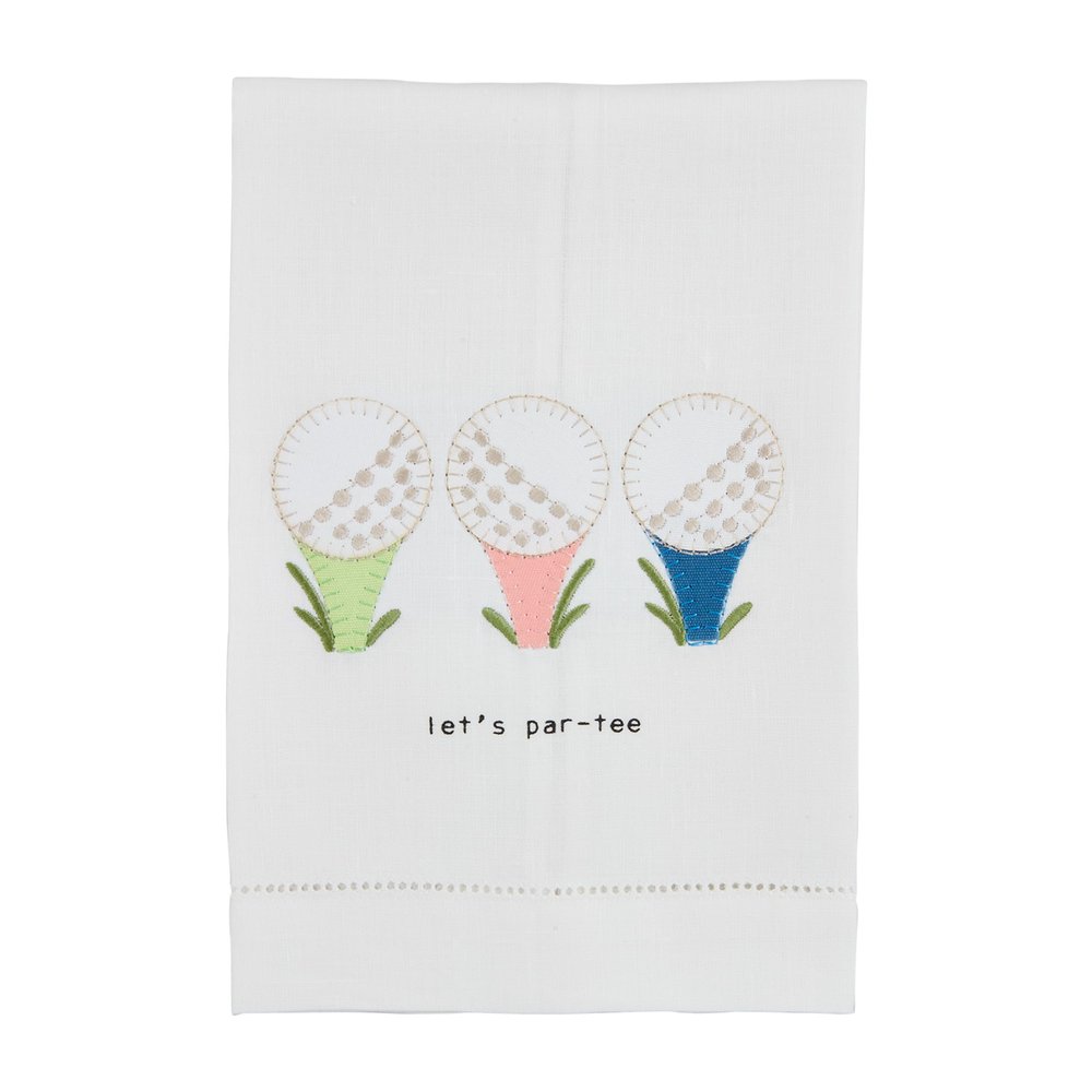 Mud Pie Golf Ball Towel; 21" x 14"