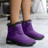 HINDOLA Winter Snow Boots for Women Faux Fur Waterproof Cold-Resistant Warm Boots Walking Hiking Booties Ladies Cozy Short Boots Outdoor view 2