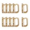 10 Pcs Multipurpose D-Ring Grimlock Locking Hanging Hook Tactical Link Snap Keychain for Molle Webbing view 1