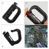 10 Pcs Multipurpose D-Ring Grimlock Locking Hanging Hook Tactical Link Snap Keychain for Molle Webbing view 3
